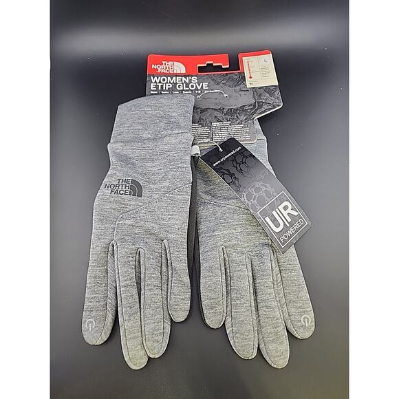 The North Face Etip Glove Womens Size Large Gray Black - Picture 1 of 7